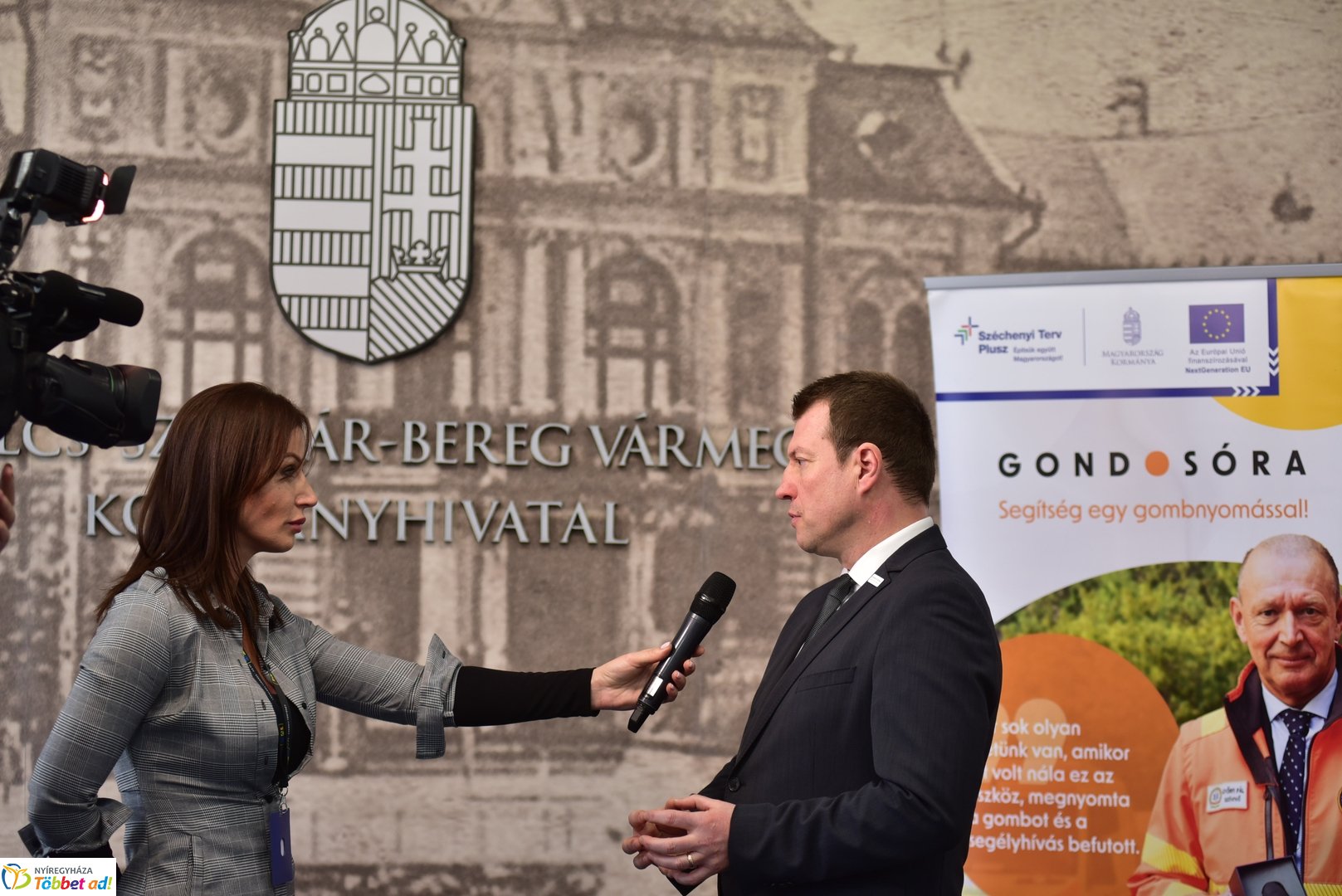 Gondosóra sajtótájékoztató a Megyeházán 2025 áprilisában