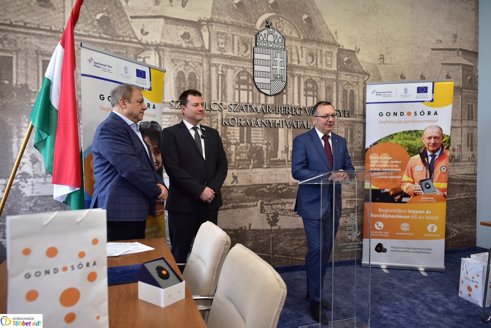 Gondosóra sajtótájékoztató a Megyeházán 2025 áprilisában