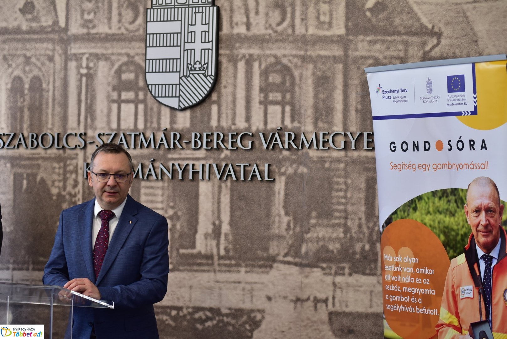 Gondosóra sajtótájékoztató a Megyeházán 2025 áprilisában