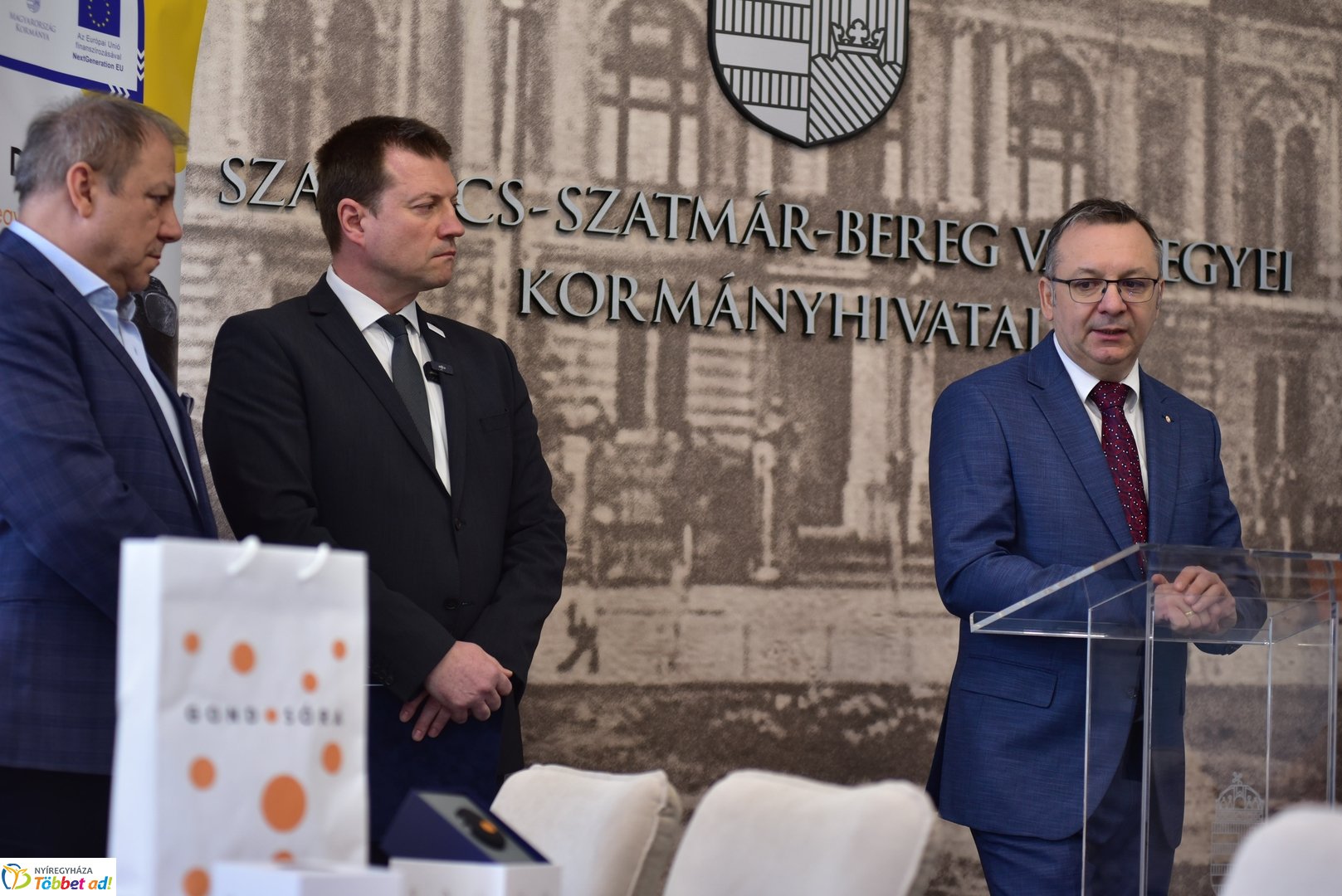 Gondosóra sajtótájékoztató a Megyeházán 2025 áprilisában