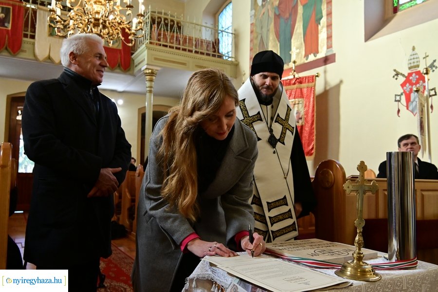 Görögkatolikus bölcsőde alapkő letétele Oroson 2024