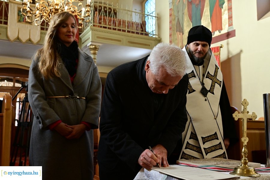 Görögkatolikus bölcsőde alapkő letétele Oroson 2024