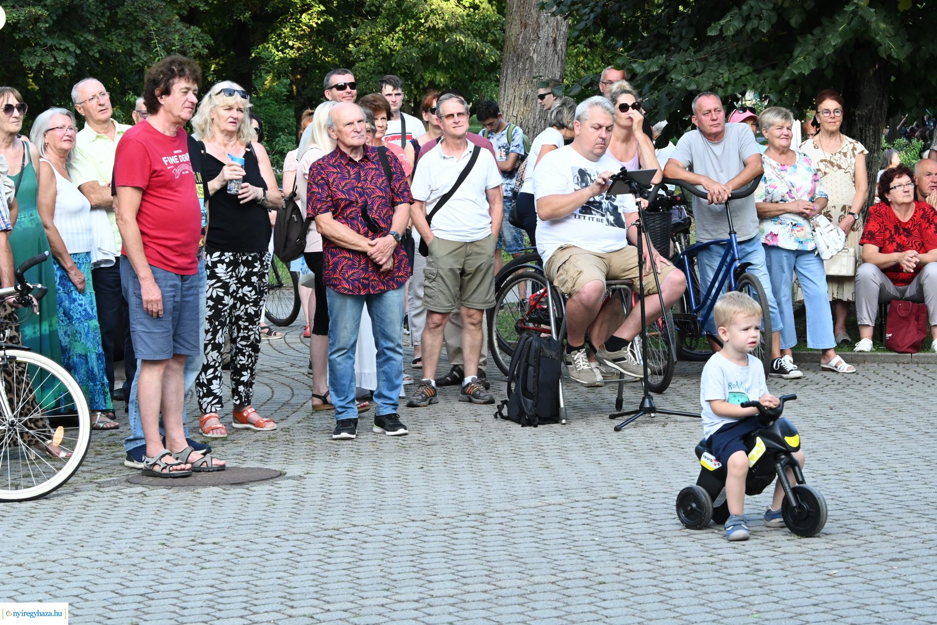 Granville Pillar és kísérő zenekara a Zene Sóstón programsorozat színpadán