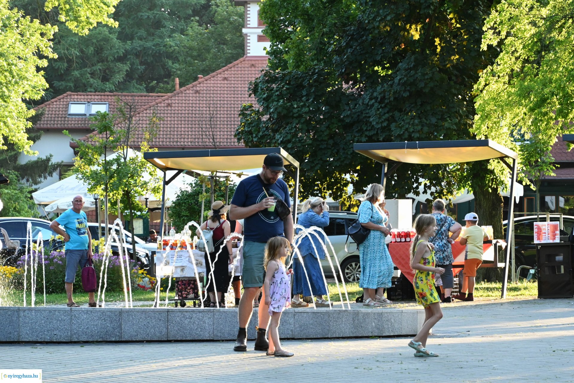 Granville Pillar és kísérő zenekara a Zene Sóstón programsorozat színpadán