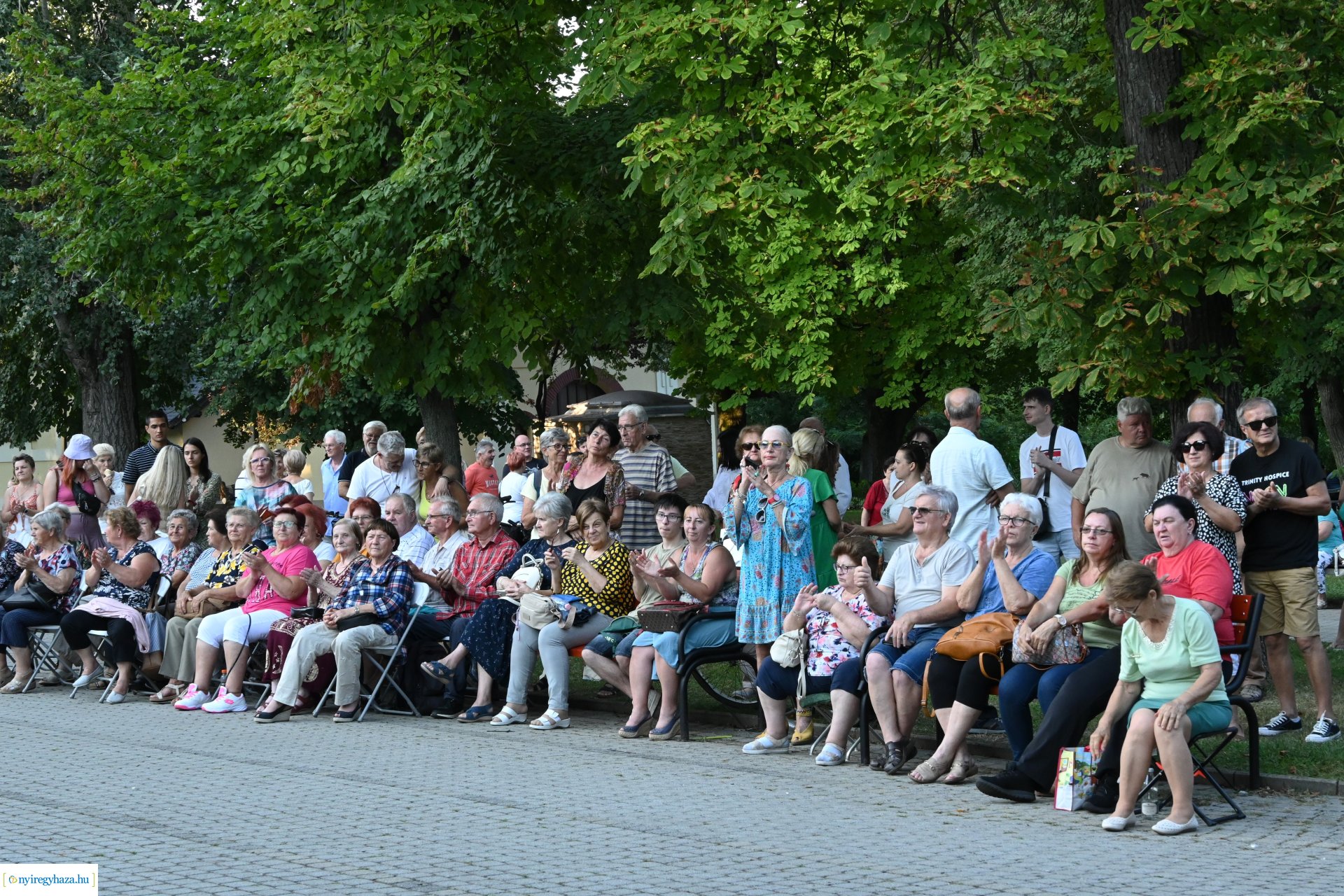Granville Pillar és kísérő zenekara a Zene Sóstón programsorozat színpadán