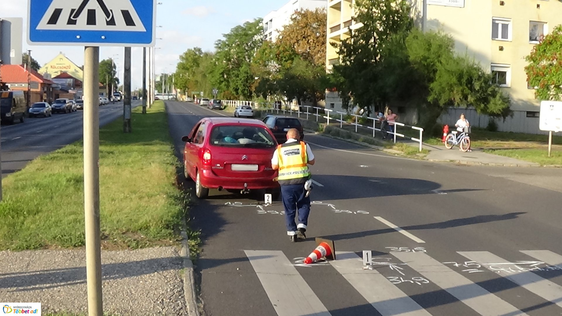 Gyalogost gázoltak el a hétvégén a Kert utca egyik átkelőhelyén