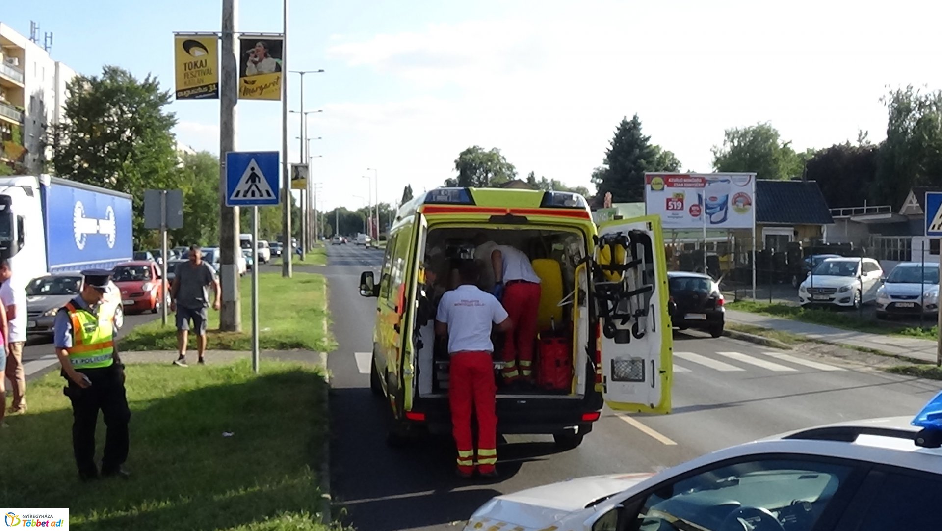 Gyalogost gázoltak el a hétvégén a Kert utca egyik átkelőhelyén