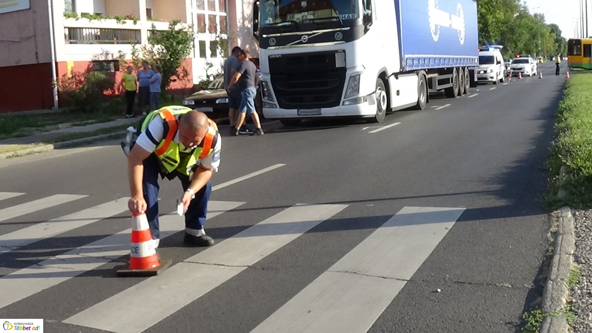 Gyalogost gázoltak el a hétvégén a Kert utca egyik átkelőhelyén