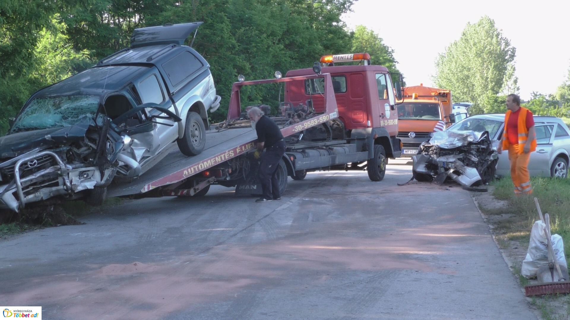 Halálos baleset Nyírcsaholynál