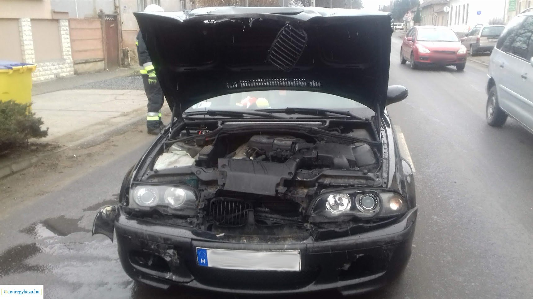 Hármas karambol a Kállói úton