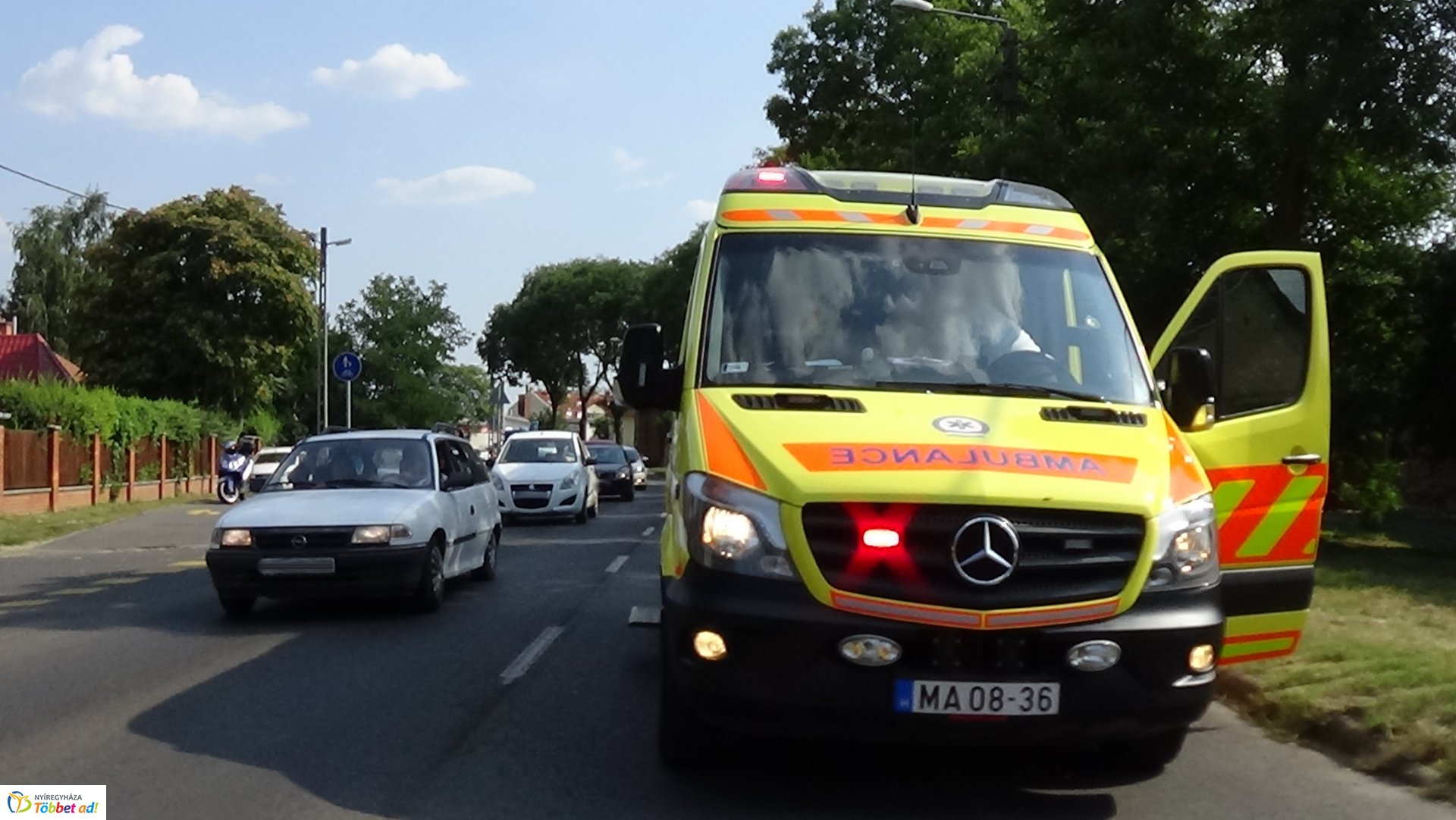 Hármas karambol történt a Rákóczi utcán 