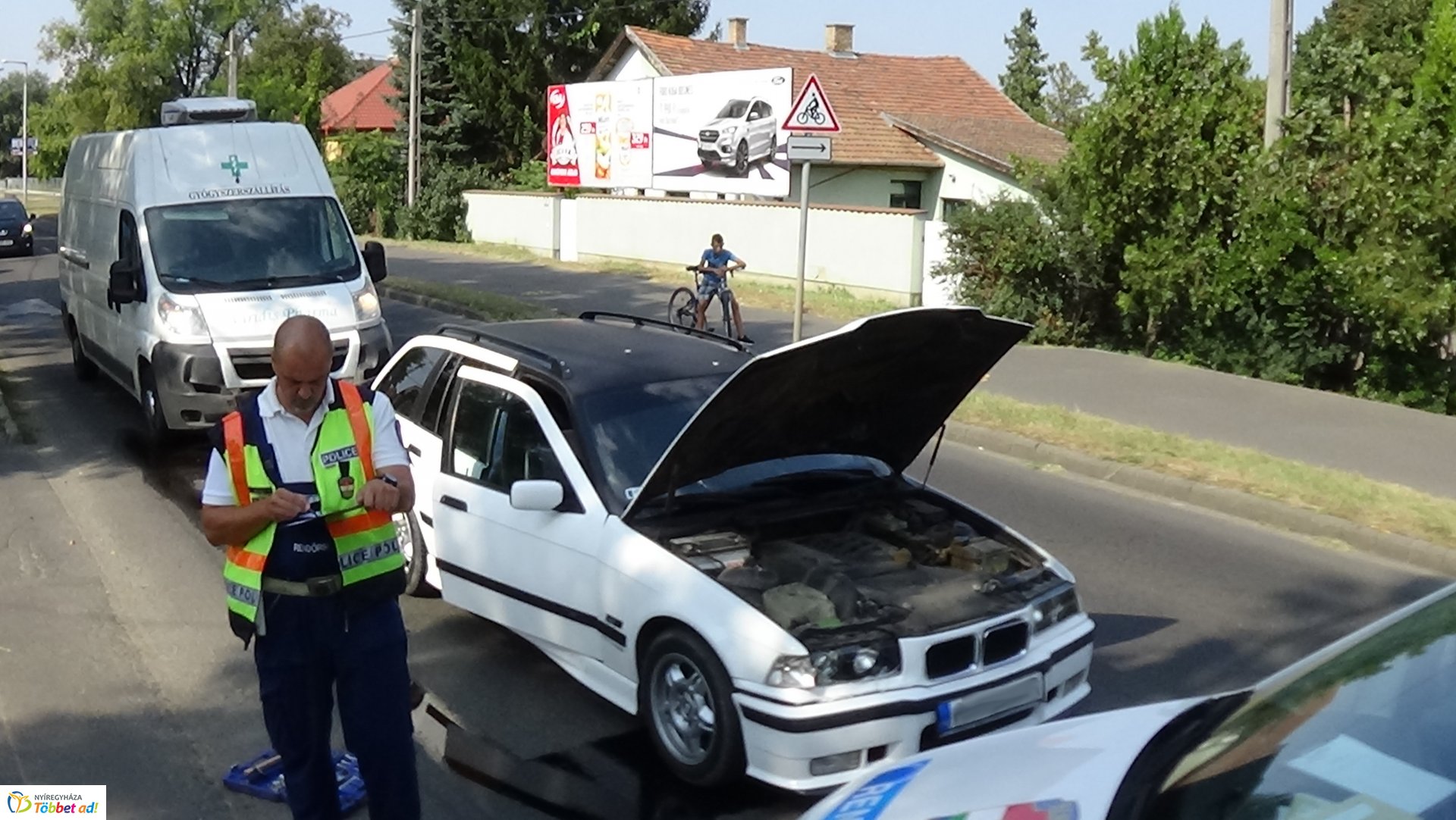 Hármas karambol történt a Rákóczi utcán 