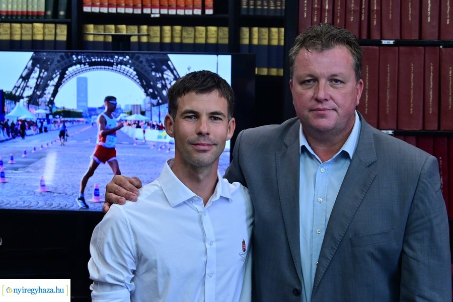 Helebrandt Máté olimpikon fogadása a Városházán