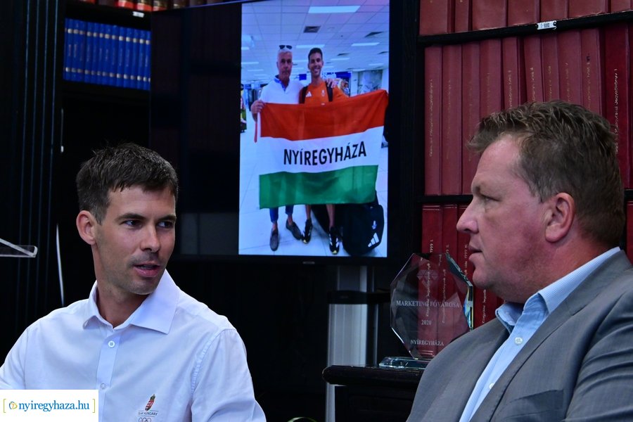 Helebrandt Máté olimpikon fogadása a Városházán