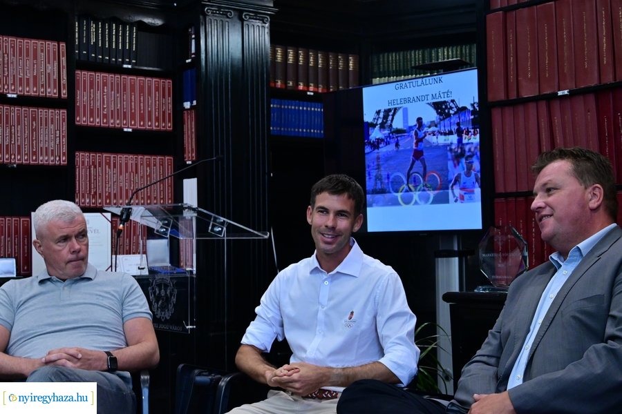 Helebrandt Máté olimpikon fogadása a Városházán