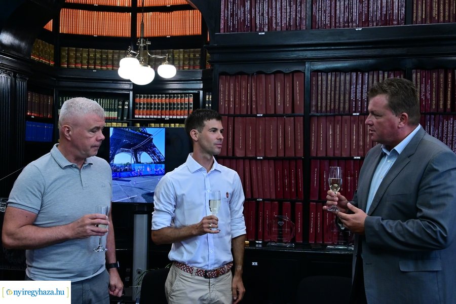 Helebrandt Máté olimpikon fogadása a Városházán