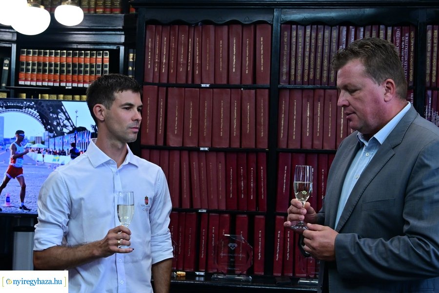 Helebrandt Máté olimpikon fogadása a Városházán