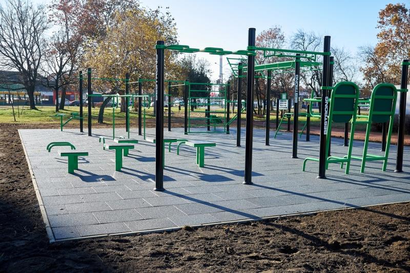 Helyszíni szemle a Széna téri kondiparkban