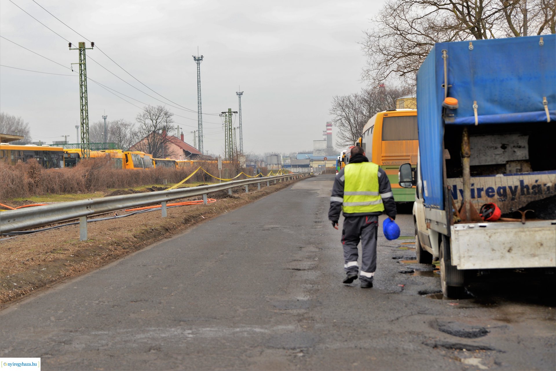Hidegkátyúzási munkákat végez a NYÍRVV
