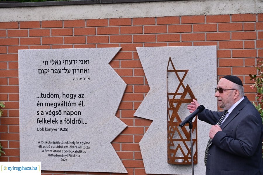 Holokauszt 80 - emlékmű avatás 2024