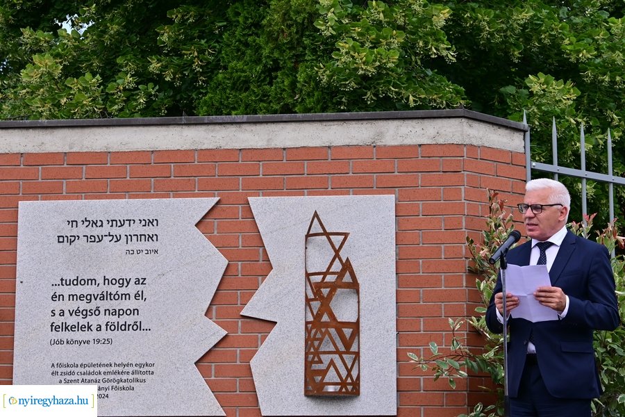 Holokauszt 80 - emlékmű avatás 2024