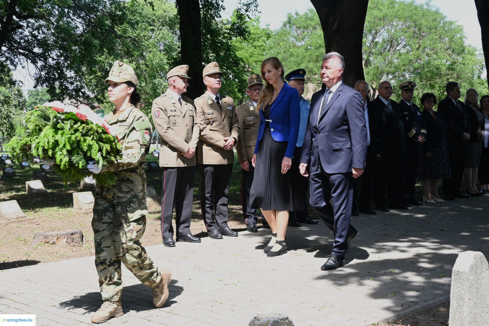 Hősök napja 2024 - koszorúzás a Hősök temetőjében
