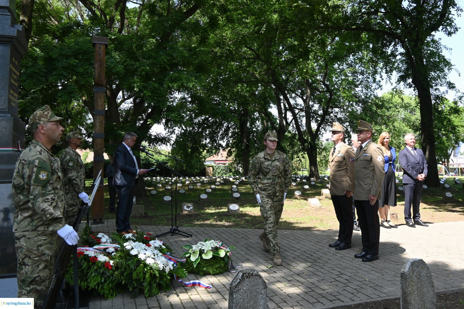Hősök napja 2024 - koszorúzás a Hősök temetőjében