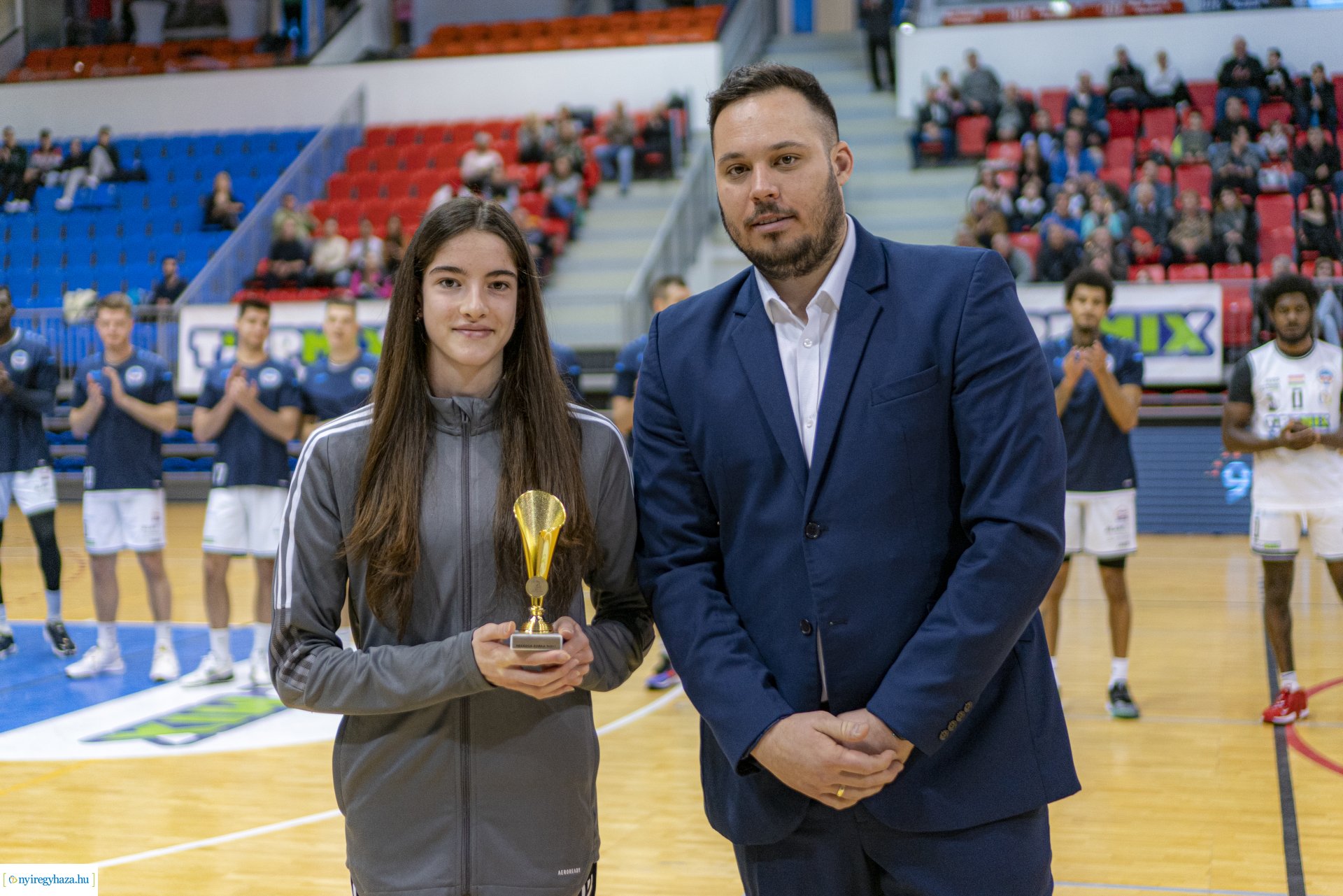 Hübner Nyíregyháza BS - Budapesti Honvéd Sportegyesület kosárlabda mérkőzés a Continental Arénában