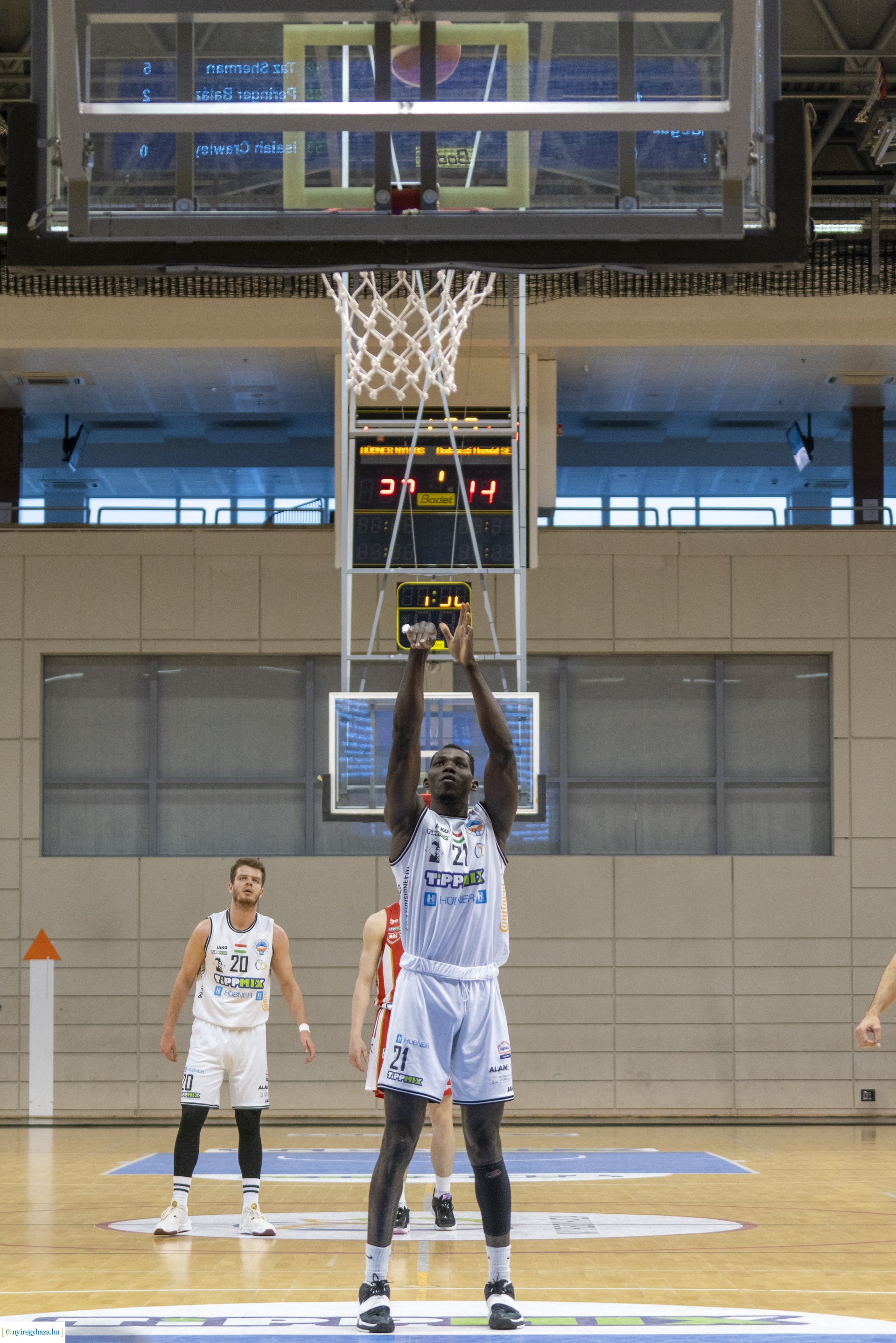 Hübner Nyíregyháza BS vs Budapesti Honvéd Kosárlabda Szakosztály kosárlabda mérkőzés 