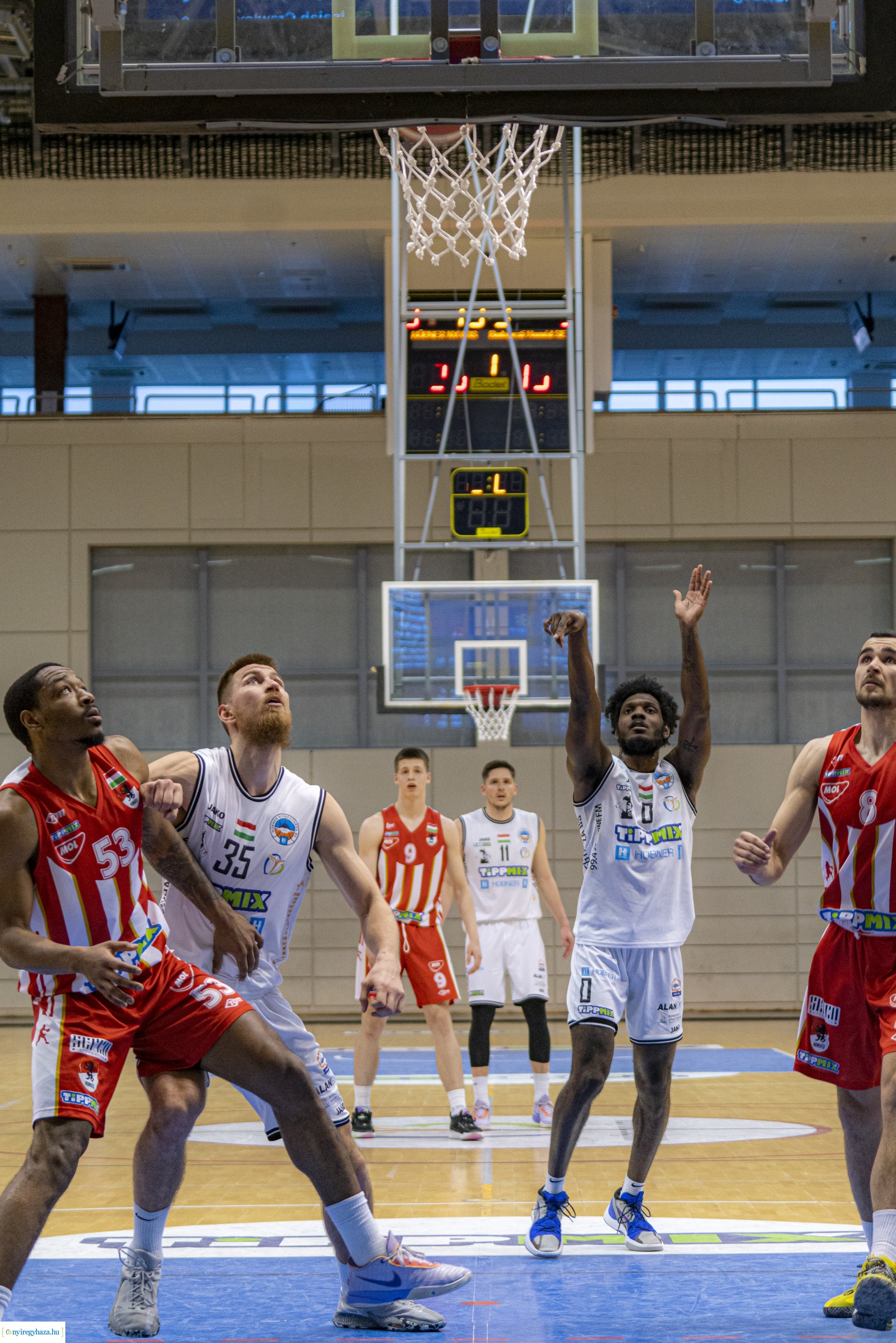 Hübner Nyíregyháza BS vs Budapesti Honvéd Kosárlabda Szakosztály kosárlabda mérkőzés 