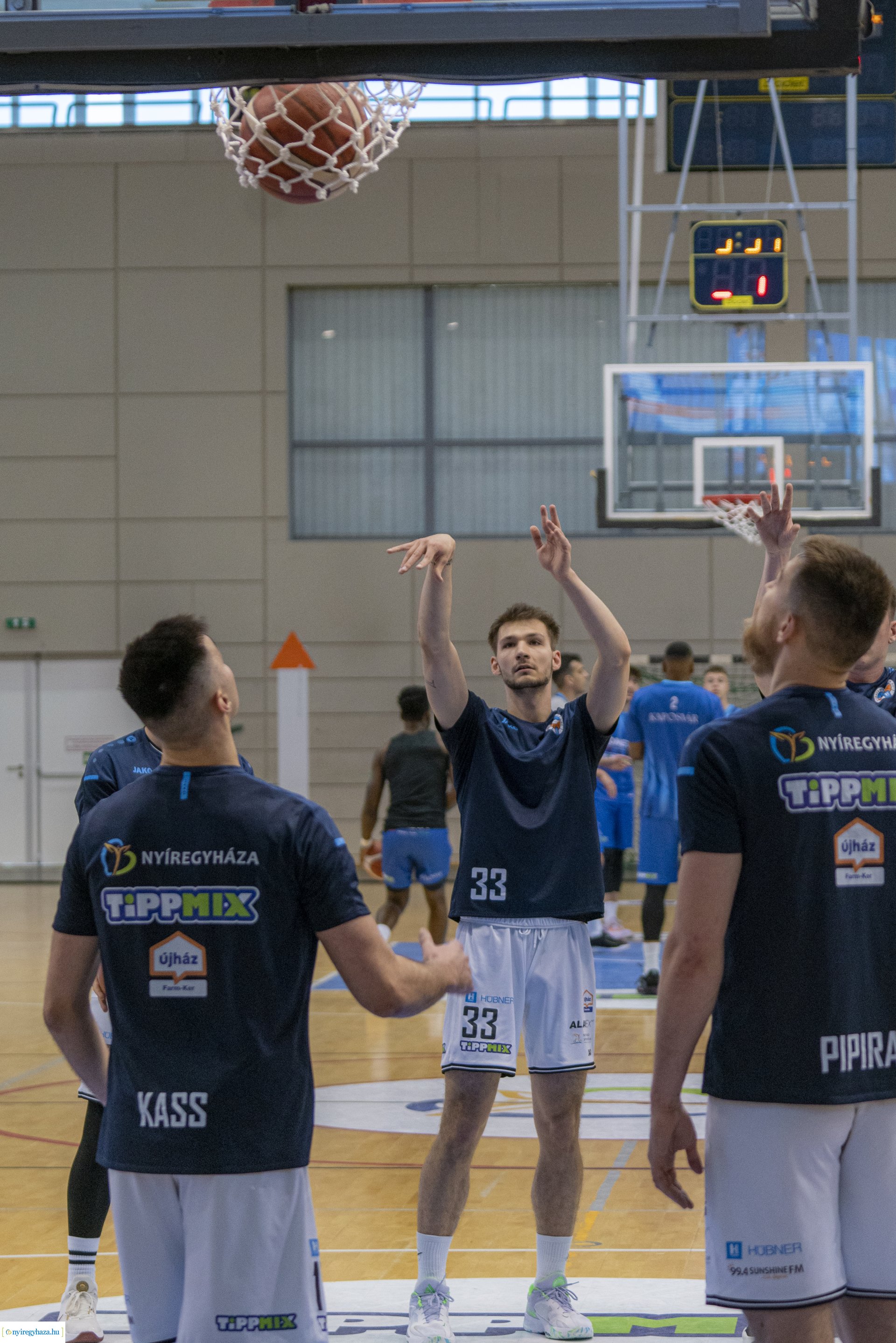Hübner Nyiregyháza BS vs Kaposvari Kosárladba klub mérkőzése a Continental Arénában