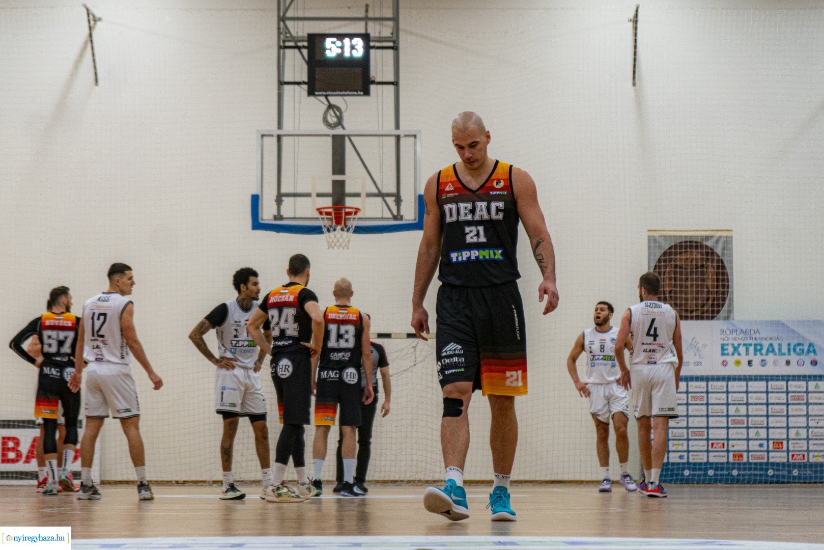 Hübner Nyíregyháza BS–DEAC kosárlabda mérkőzés