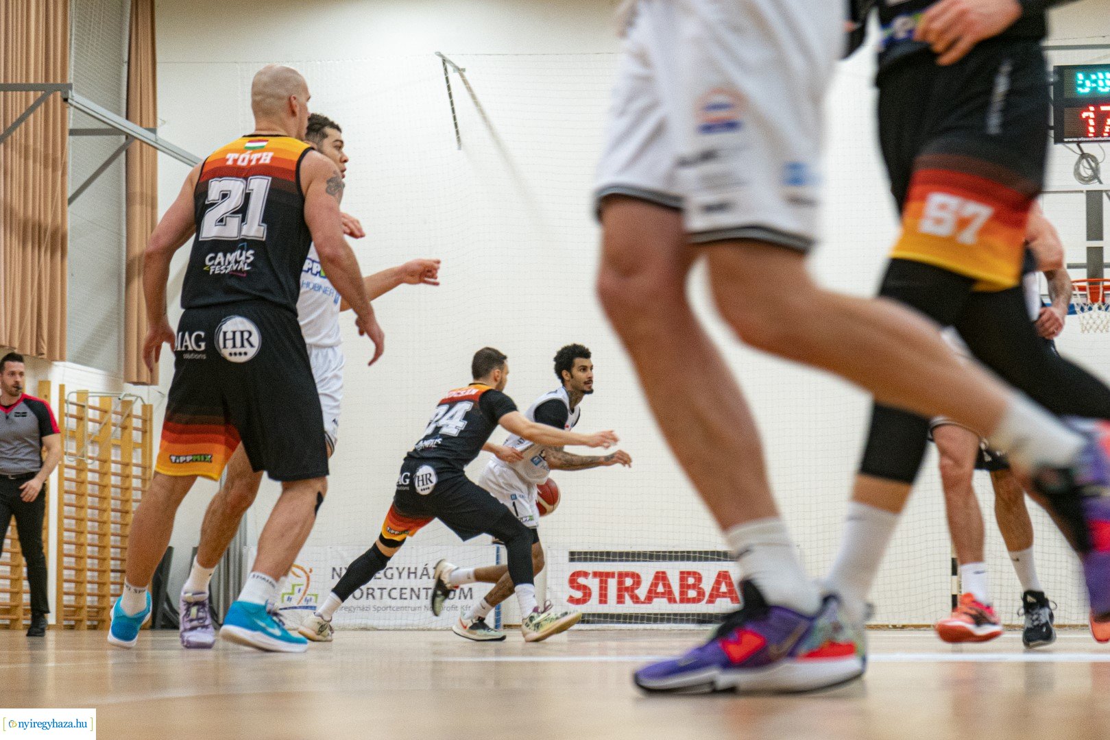 Hübner Nyíregyháza BS–DEAC kosárlabda mérkőzés