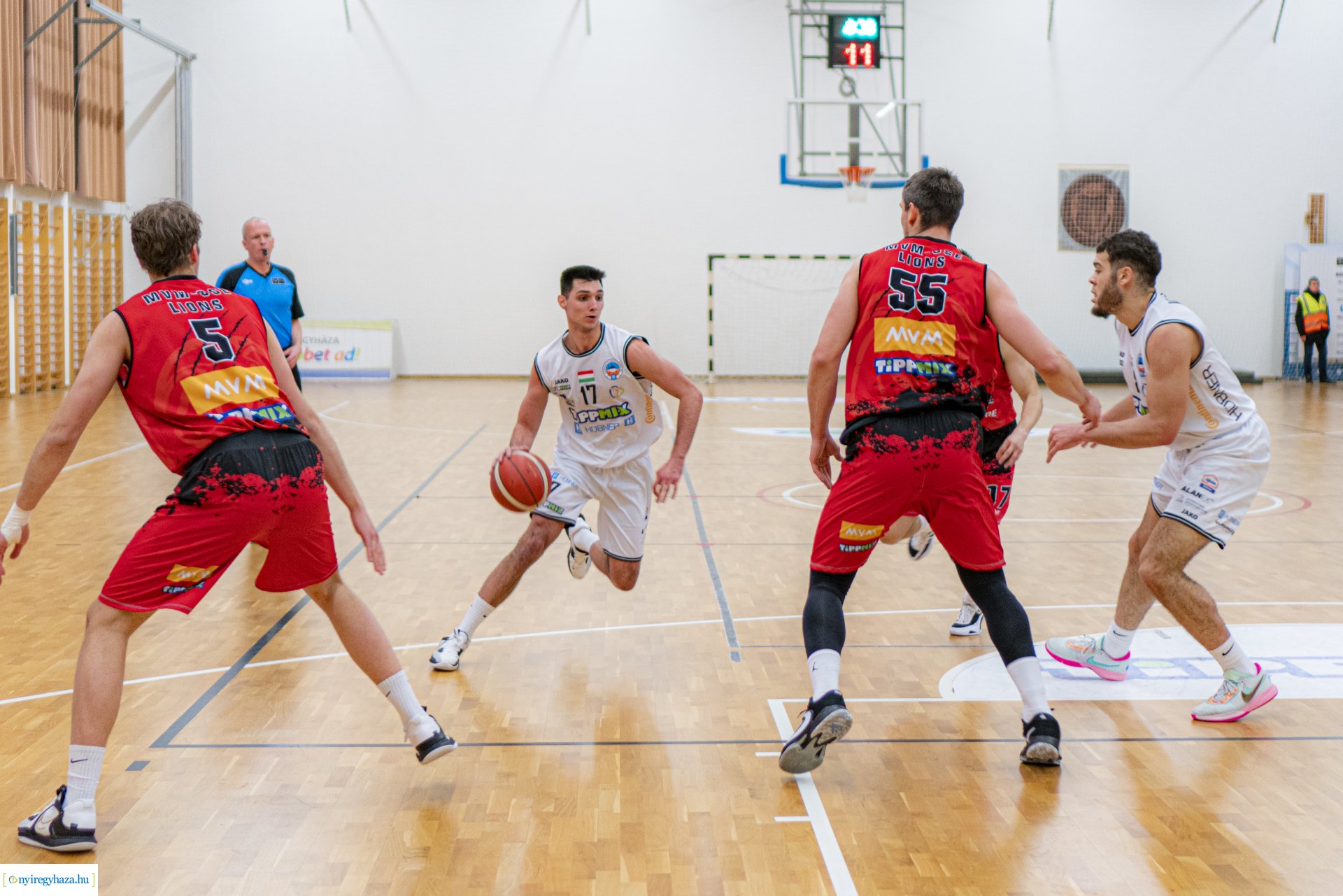 Hübner Nyíregyháza BS–MVM-OSE Lions kosárlabda mérkőzés