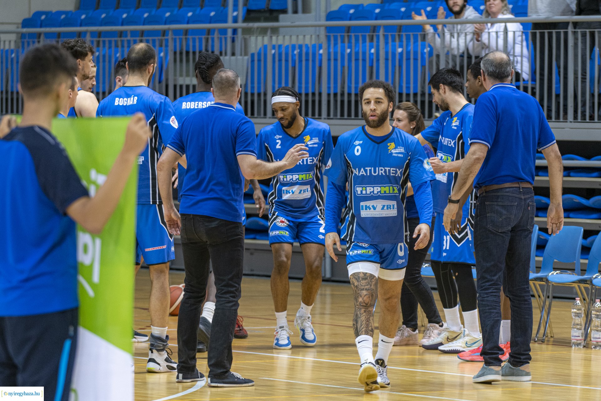 Hübner Nyíregyháza BS–Naturtex-SZTE-Szedeák kosárlabda mérkőzés