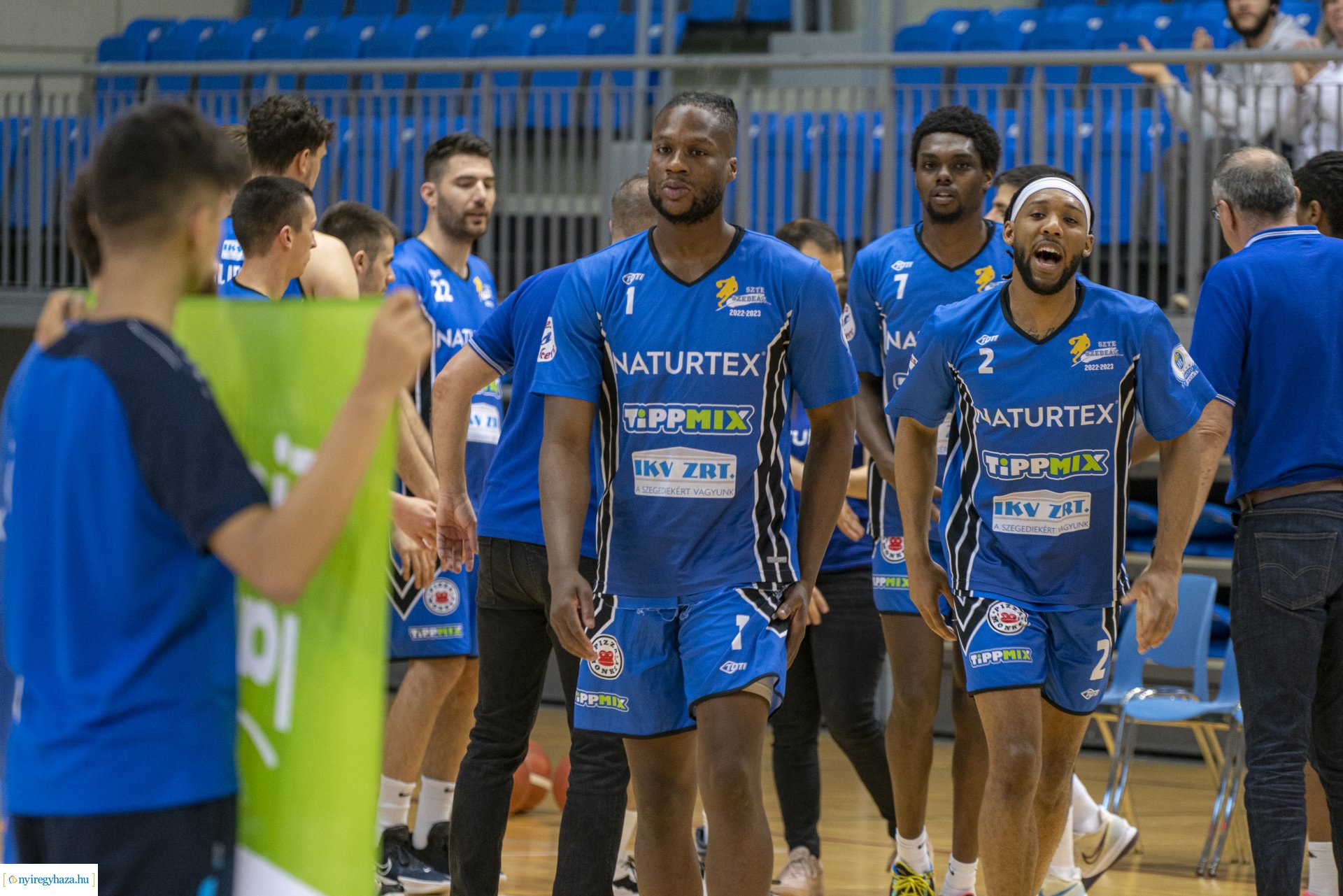 Hübner Nyíregyháza BS–Naturtex-SZTE-Szedeák kosárlabda mérkőzés