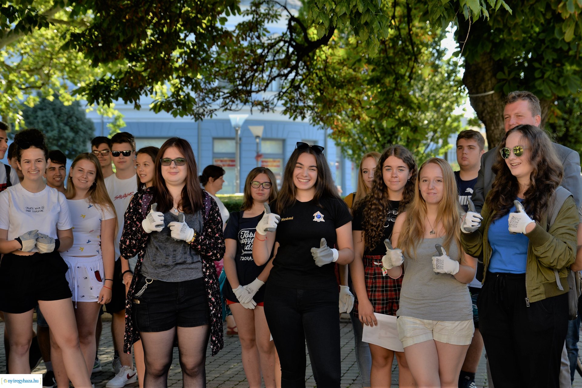 Hulladékgyűjtési akció Nyíregyháza belvárosában