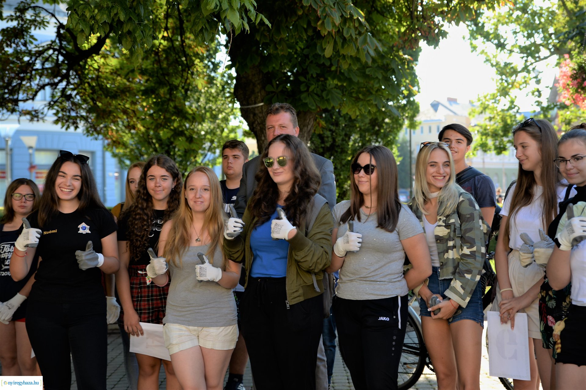 Hulladékgyűjtési akció Nyíregyháza belvárosában