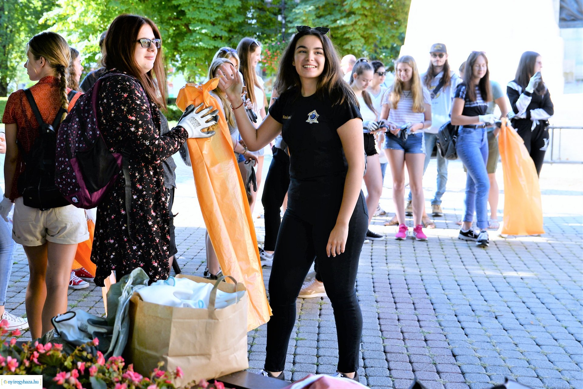 Hulladékgyűjtési akció Nyíregyháza belvárosában