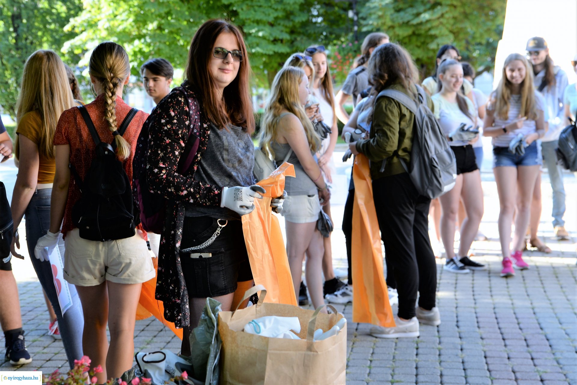 Hulladékgyűjtési akció Nyíregyháza belvárosában