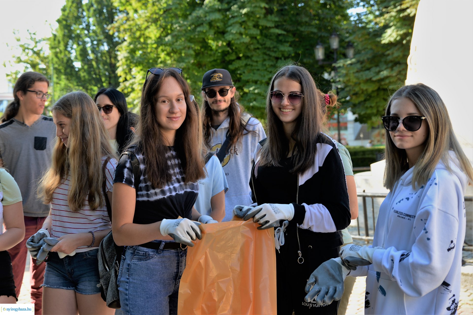 Hulladékgyűjtési akció Nyíregyháza belvárosában