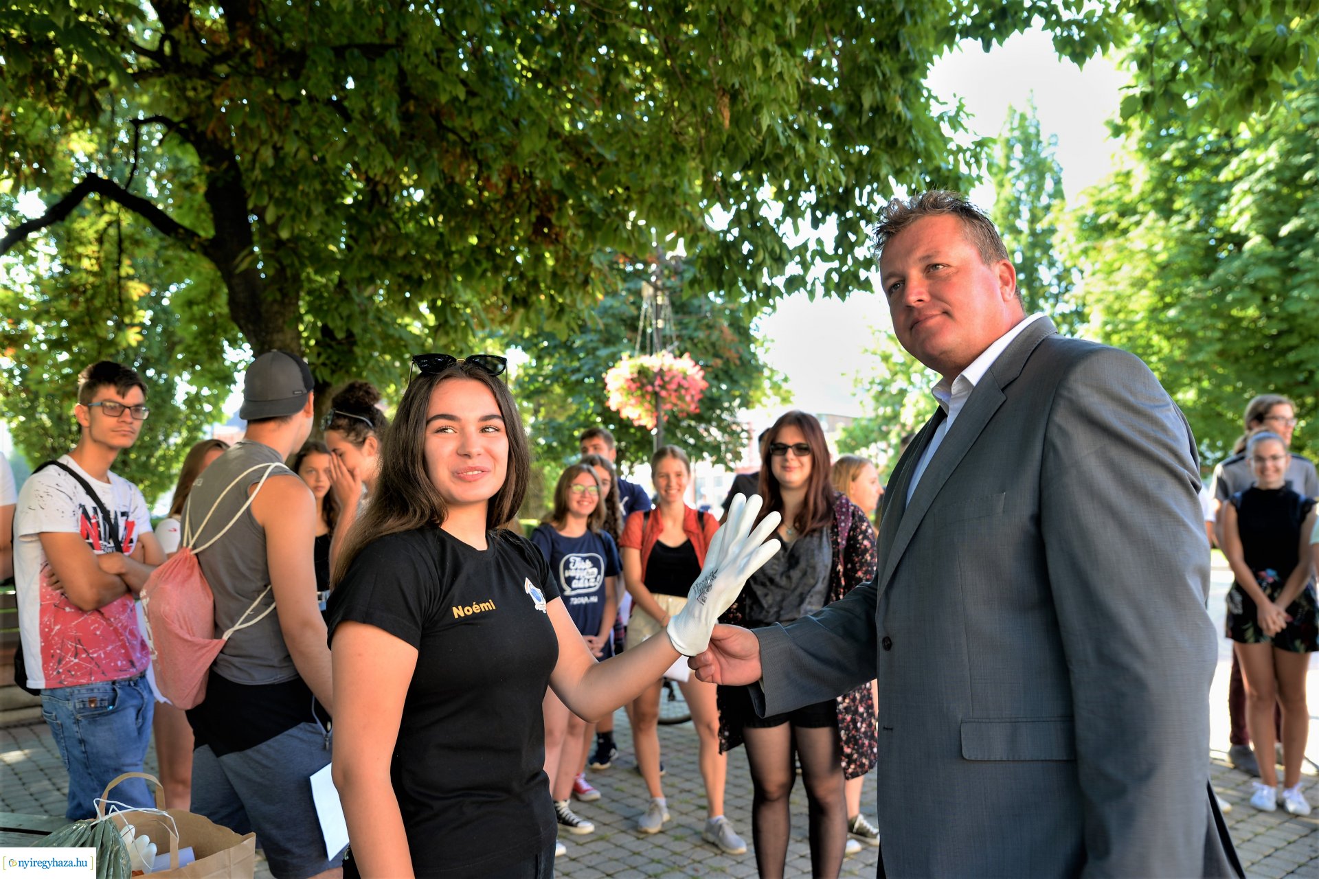Hulladékgyűjtési akció Nyíregyháza belvárosában
