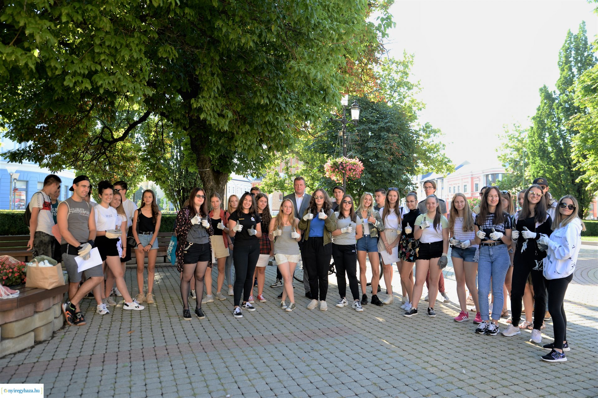 Hulladékgyűjtési akció Nyíregyháza belvárosában