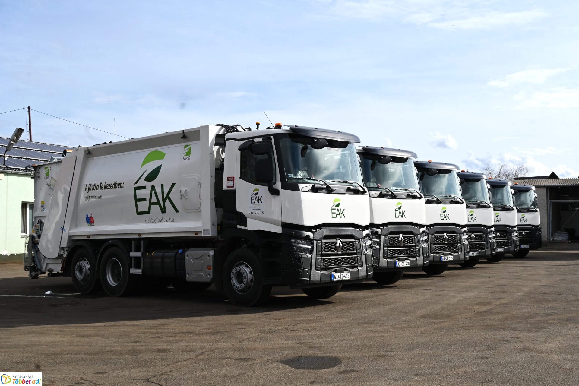 Hulladékgyűjtő gépjárművek átadó ünnepsége