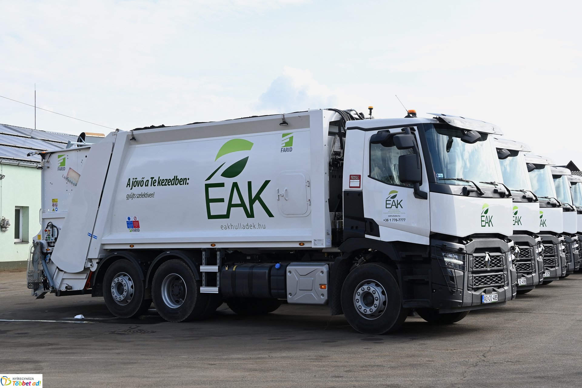 Hulladékgyűjtő gépjárművek átadó ünnepsége