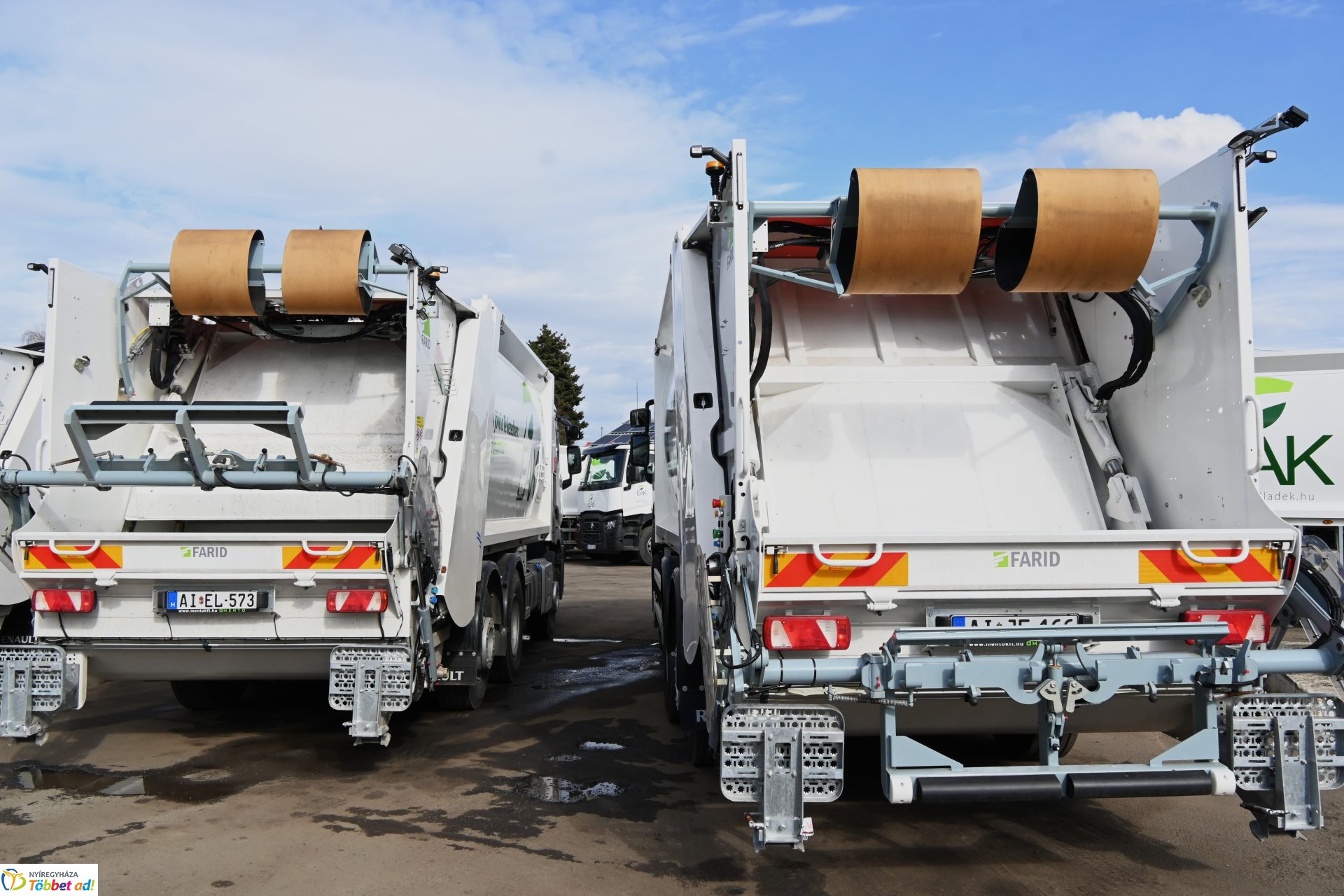 Hulladékgyűjtő gépjárművek átadó ünnepsége