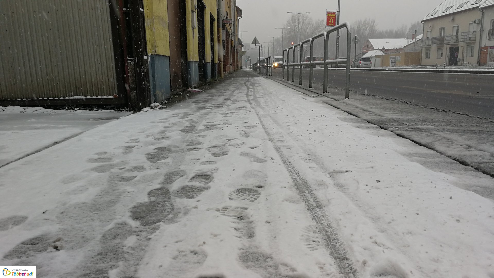 Így néz ki városunk az első hó lehullását követően – egyszerűen gyönyörű!