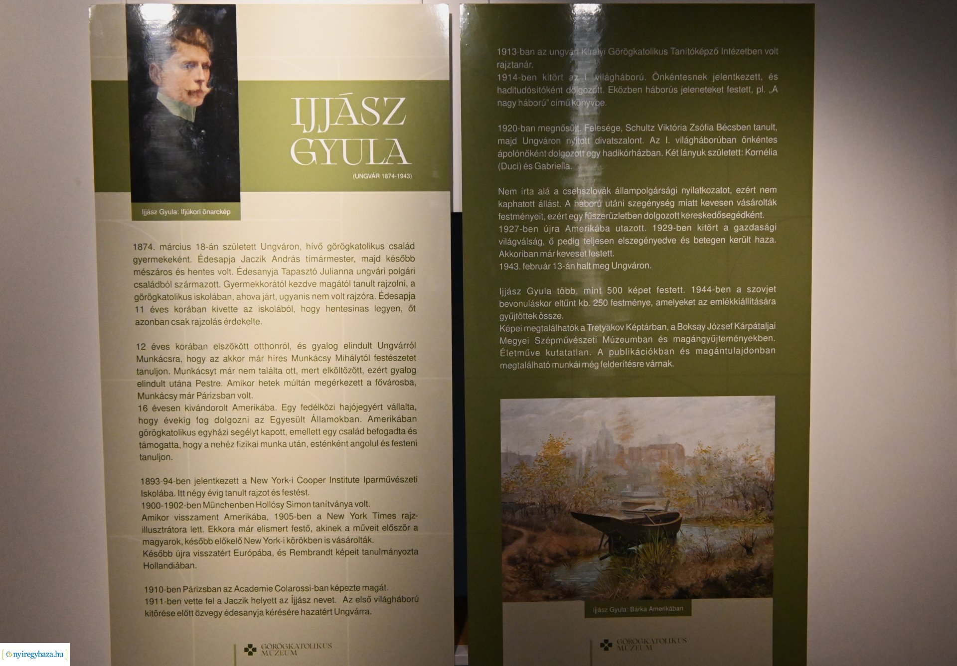 Ijjász Gyula festmény kiállítása a Görögkatolikus Múzeumban