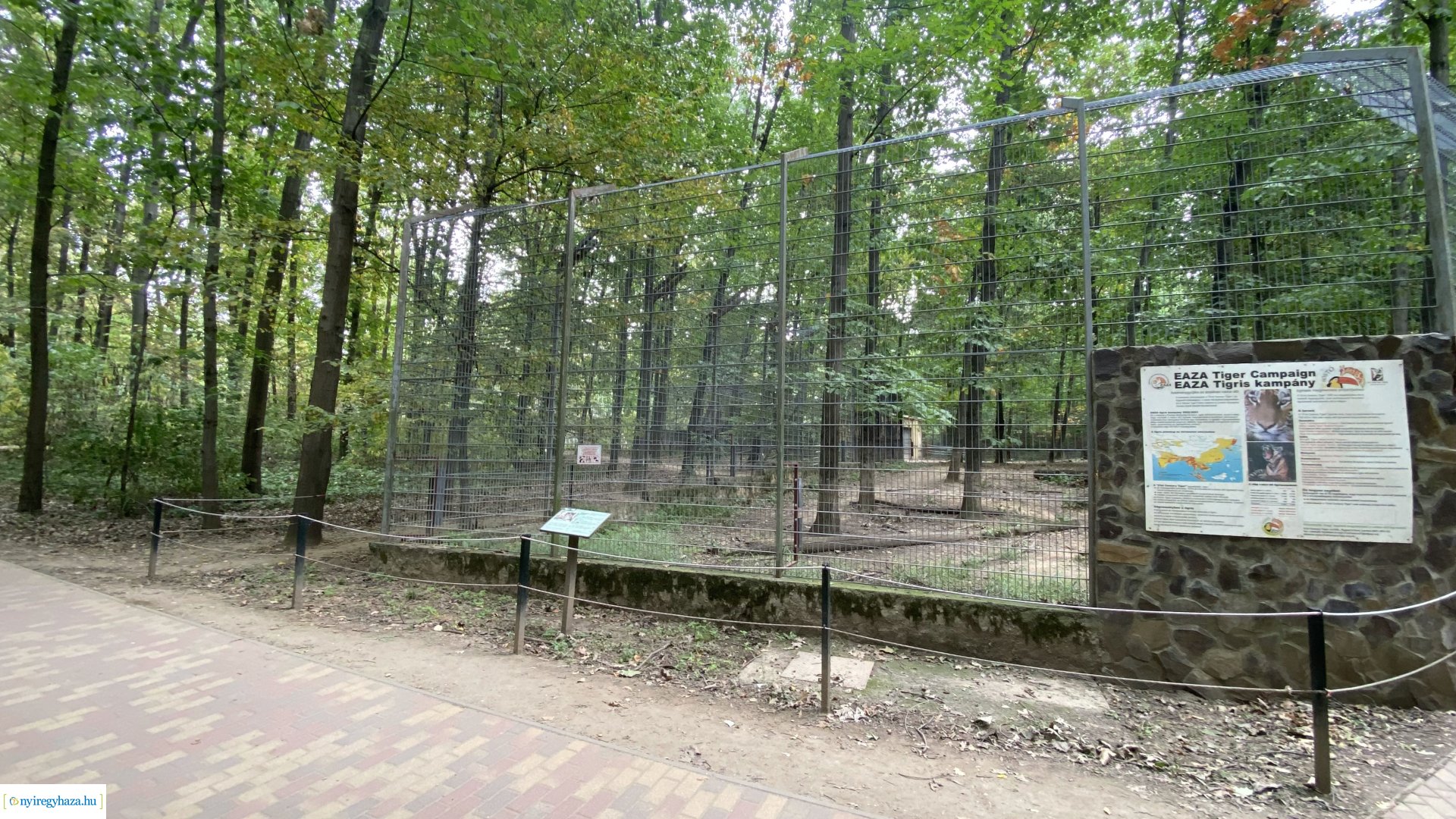 Indiai nagymacska kifutó építése a Nyíregyházi Állatparkban