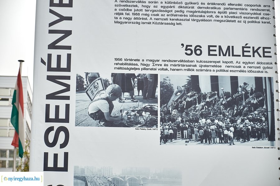 Installáció a Szabadság téren